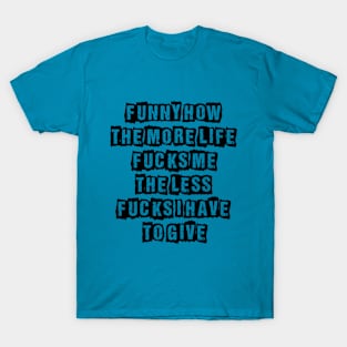 Out of Fucks (black) T-Shirt